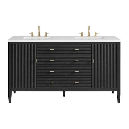 James Martin Vanities 60'' Double Vanity, Carbon Oak 485-V60D-CBO